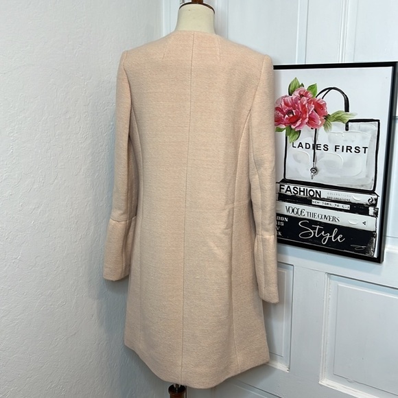 Club Monaco Blush Pink Wool Blend Coat Size S - Picture 4 of 9